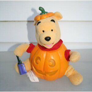 Winnie the Pooh Pumpkin Holiday Animated Motion 10" Figure #1